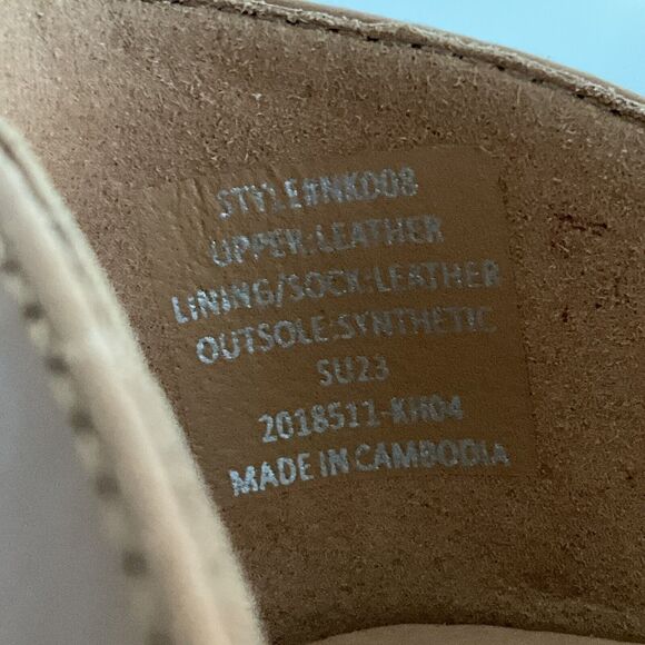 Madewell Flats 10.5M Tan Brindle D’Orsay Open Square-toe Slip-on Flat - Picture 6 of 11